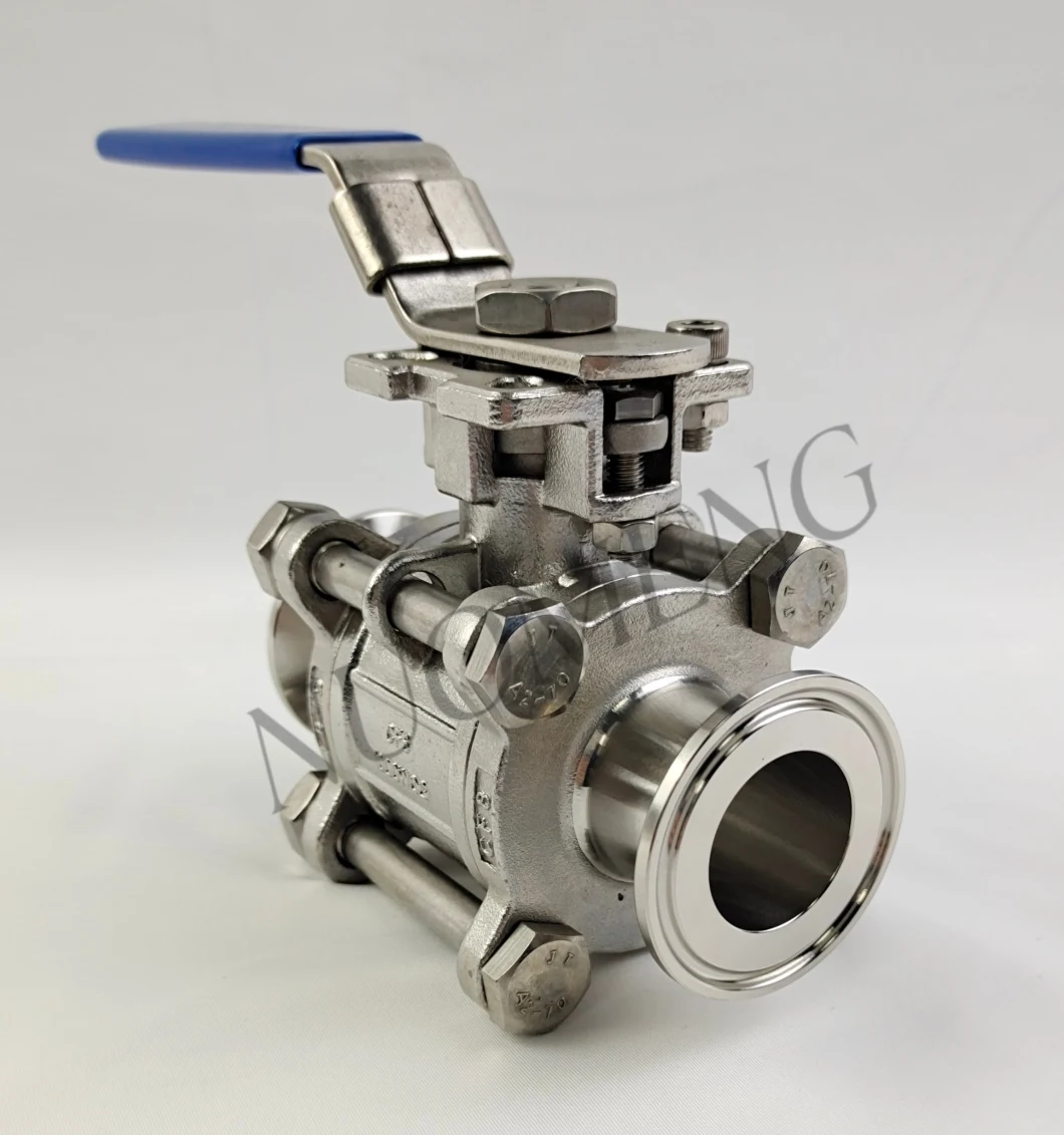 Sanitary Stainless Steel SS304/SS316L Hygienic Non-Retention 3PCS Ball Valve &Globe Valve