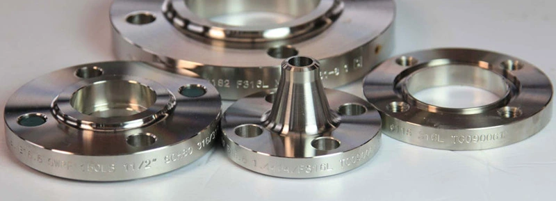 OEM Custom ANSI RF 304L Stainless Steel Forged Weld Neck Flange Used for Customized Flange Plates of Various Specifications for Mechanical Parts